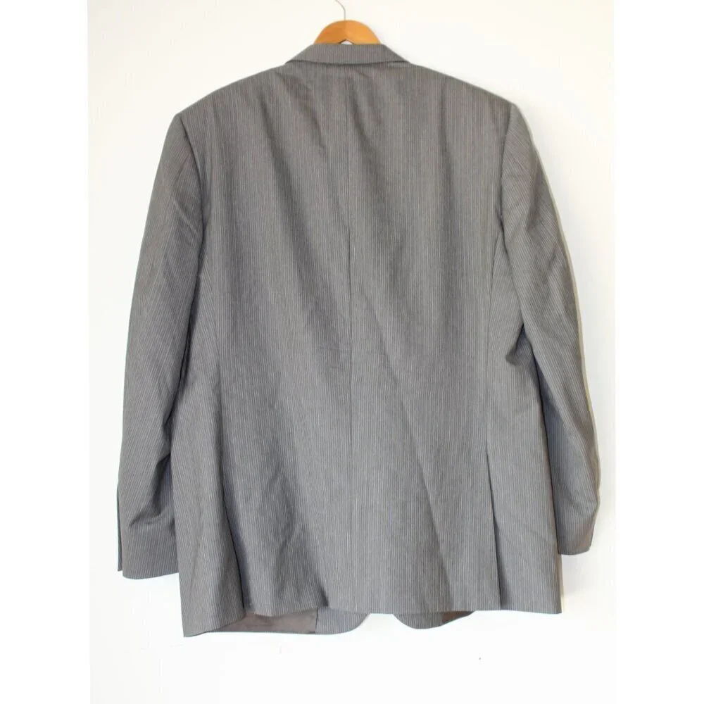 Burberry London 100% wool Men's Sport Jacket Size 46R Grey Blazer USA Union Made